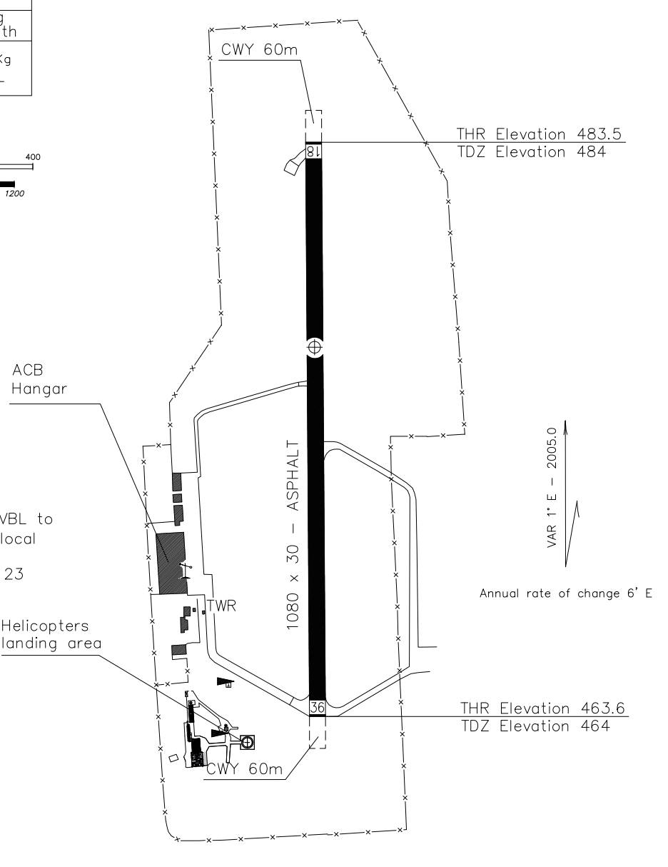 Bresso airport chart